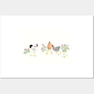 Chickens, Roses, Limes Posters and Art